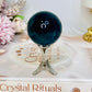 Rare Blue Fluorite Sphere on Stand 142g