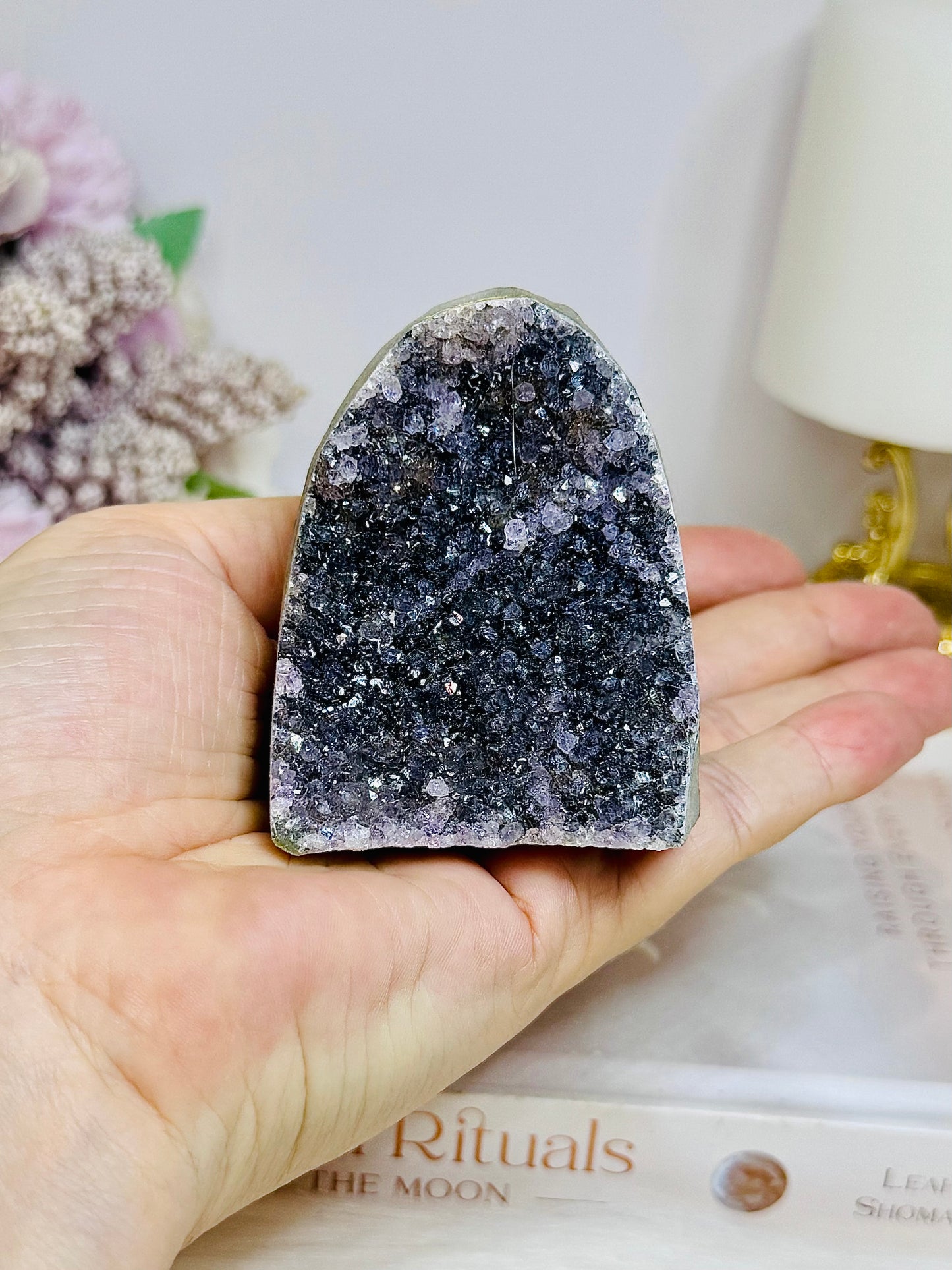 Base Cut Amethyst Cluster 6.5cm