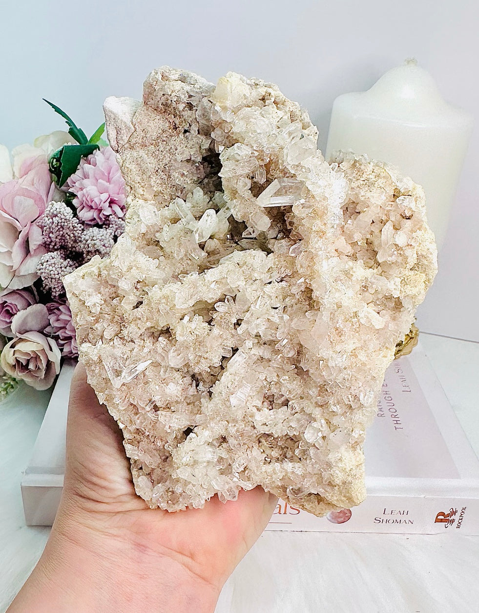 Master Healer - Classy & Fabulous Large 647gram Sparkling Gorgeous Quartz Cluster Specimen