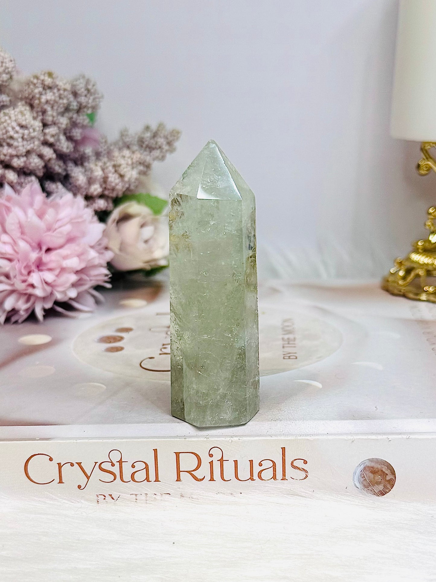 Natural Prasiolite | Green Amethyst Tower 7.5cm