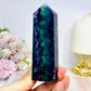 High Grade Rainbow Fluorite Tower 10.5cm