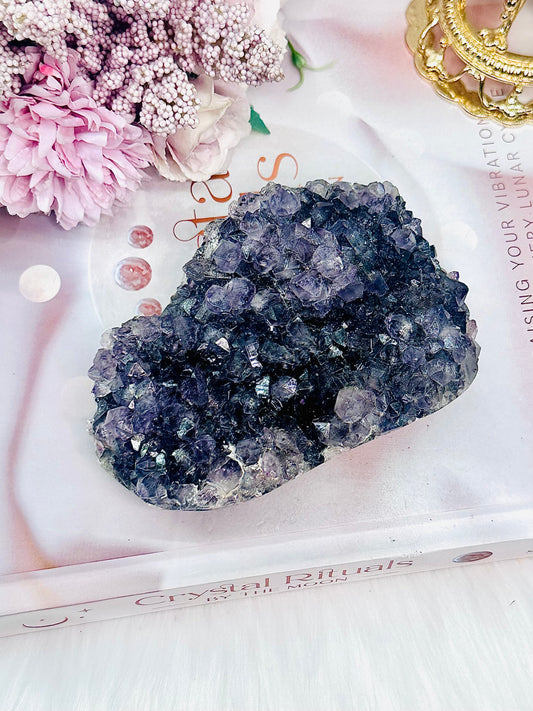 Supports Headaches & Fatigue ~ Gorgeous Natural 408gram Amethyst Cluster From Brazil