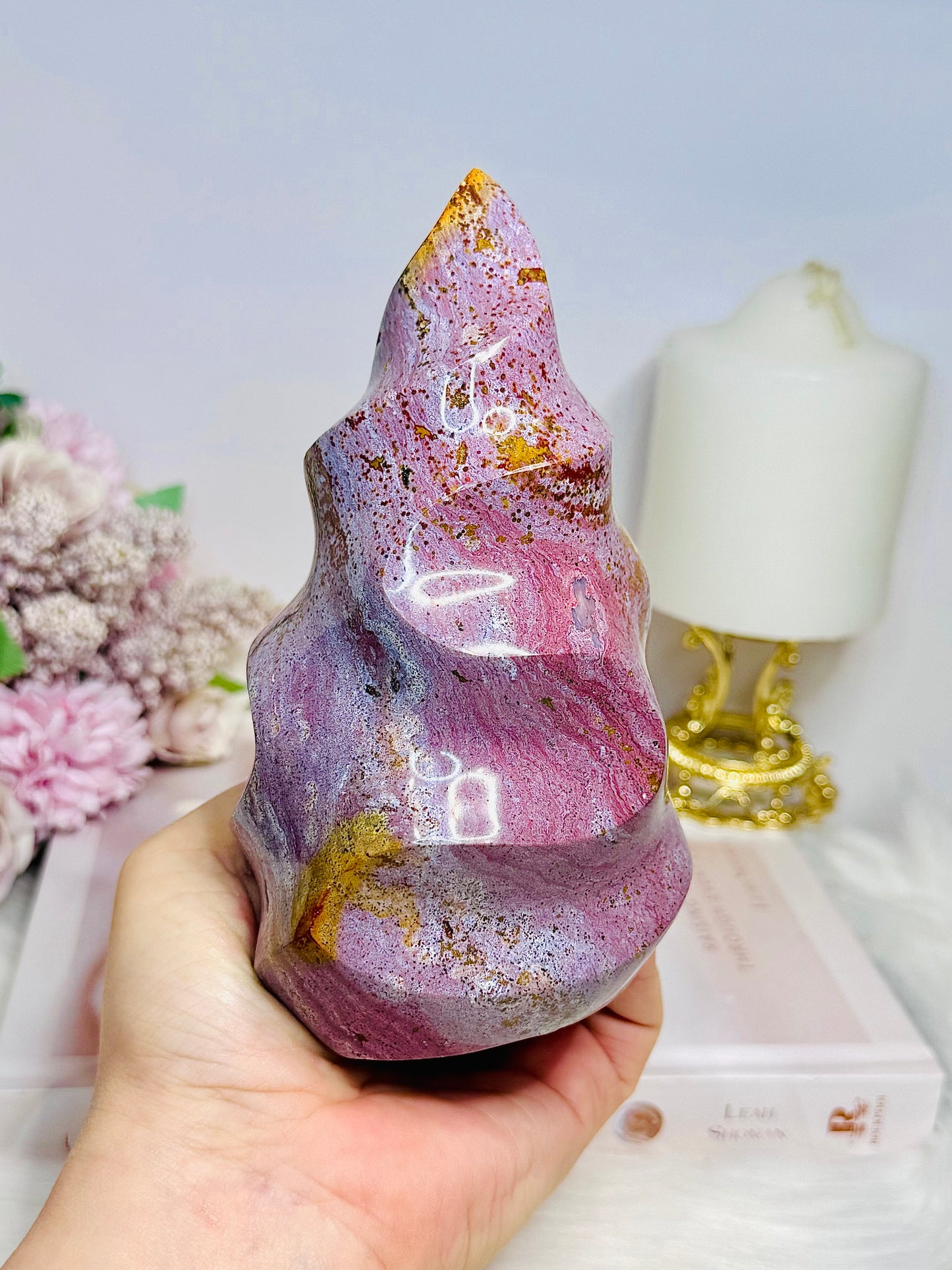 Large High Grade Ocean Jasper Flame 15cm 852g