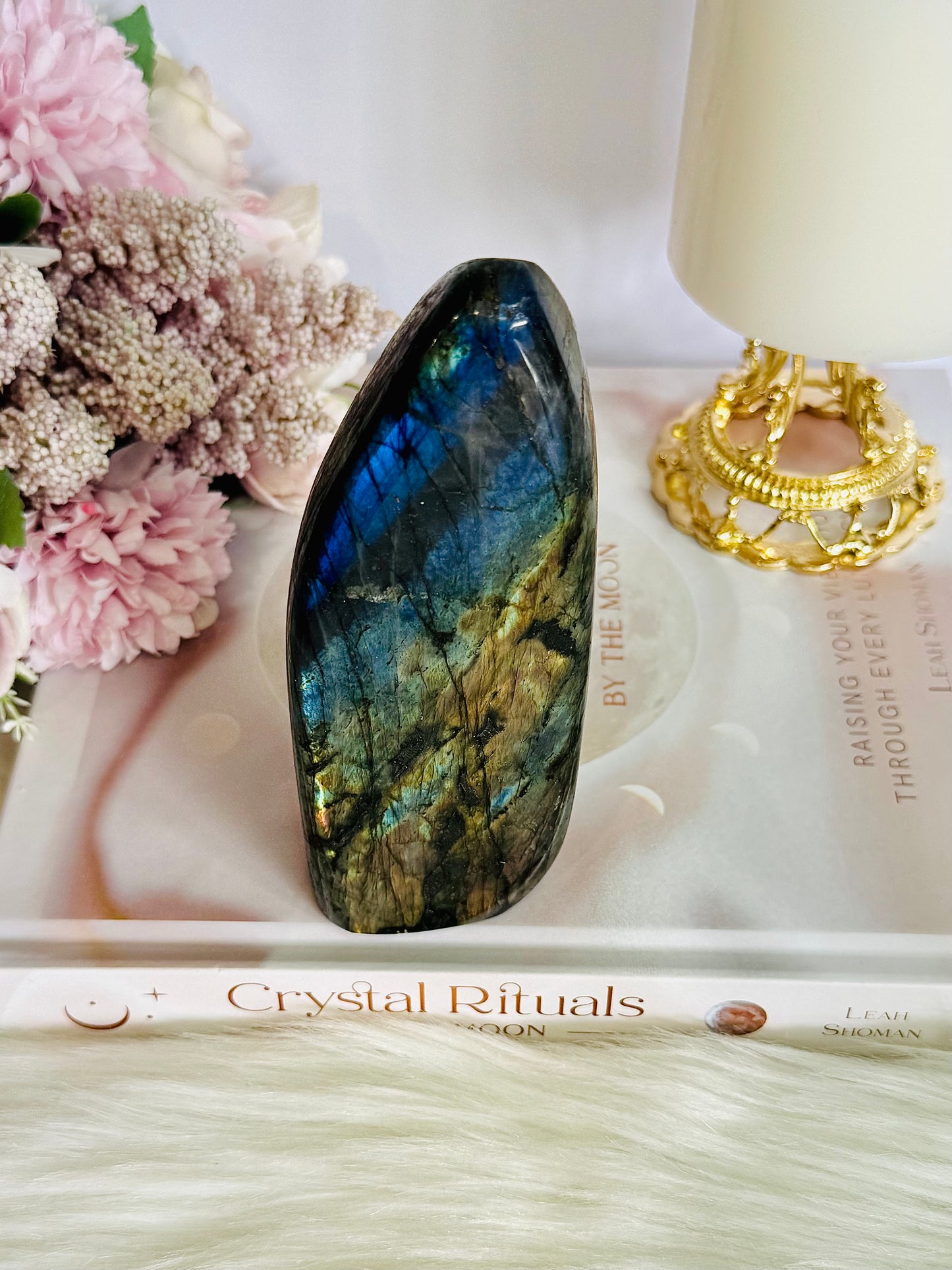 Large Chunky 12.5cm 466gram Labradorite Polished Freeform