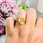 Stunning Natural Citrine Adjustable Ring In Gift Bag From Brazil