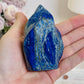 Gorgeous 302gram Lapis Lazuli Carved Flame