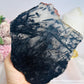 Black Tourmaline in Quartz Slab on Stand 13cm