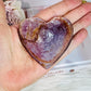 Divine Large 7cm Purple Mica Shiny Heart
