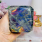 Large Polished Labradorite Freeform 638g with Pink & Purple Flash (looks blue but is purple)