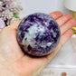 Large Lepidolite | Purple Mica Sphere on Stand 419g