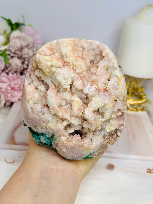 Large Pink Amethyst Druzy Freeform 1.08KG 10cm