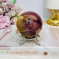 Large Mookaite Jasper Sphere on Stand 347g