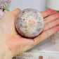 High Grade Pink Amethyst Sugar Druzy Sphere on Stand 281g