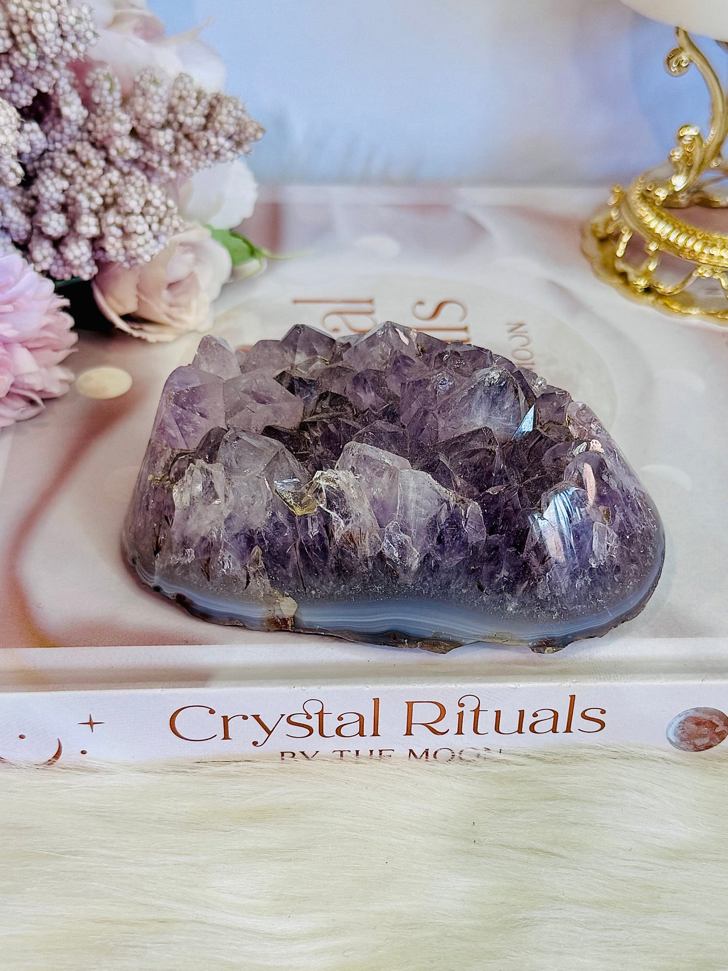 Natural Purple Amethyst Cluster 302 grams