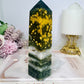 Orbicular Ocean Jasper Druzy Tower 15cm 342g