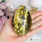 Large Orbicular Ocean Jasper Druzy Egg On Stand 423g