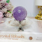 High Grade Amethyst Sphere on Stand 102g