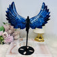 Large Blue Sodalite Angel Wings on Stand 23cm
