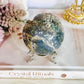 Gorgeous Natural Large Grape Agate Sphere 314grams On Stand