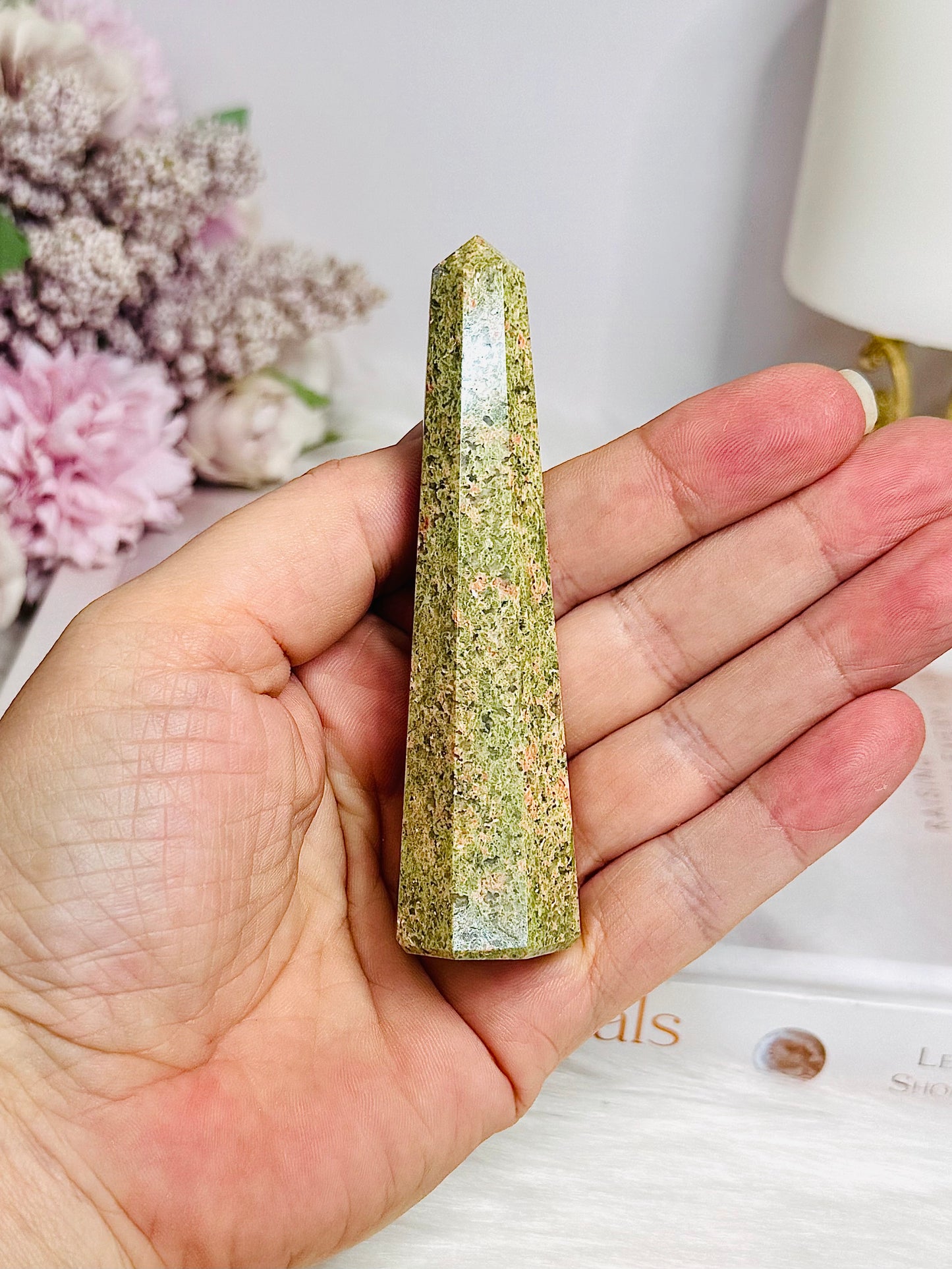 Unakite Tower | Obelisk 9cm