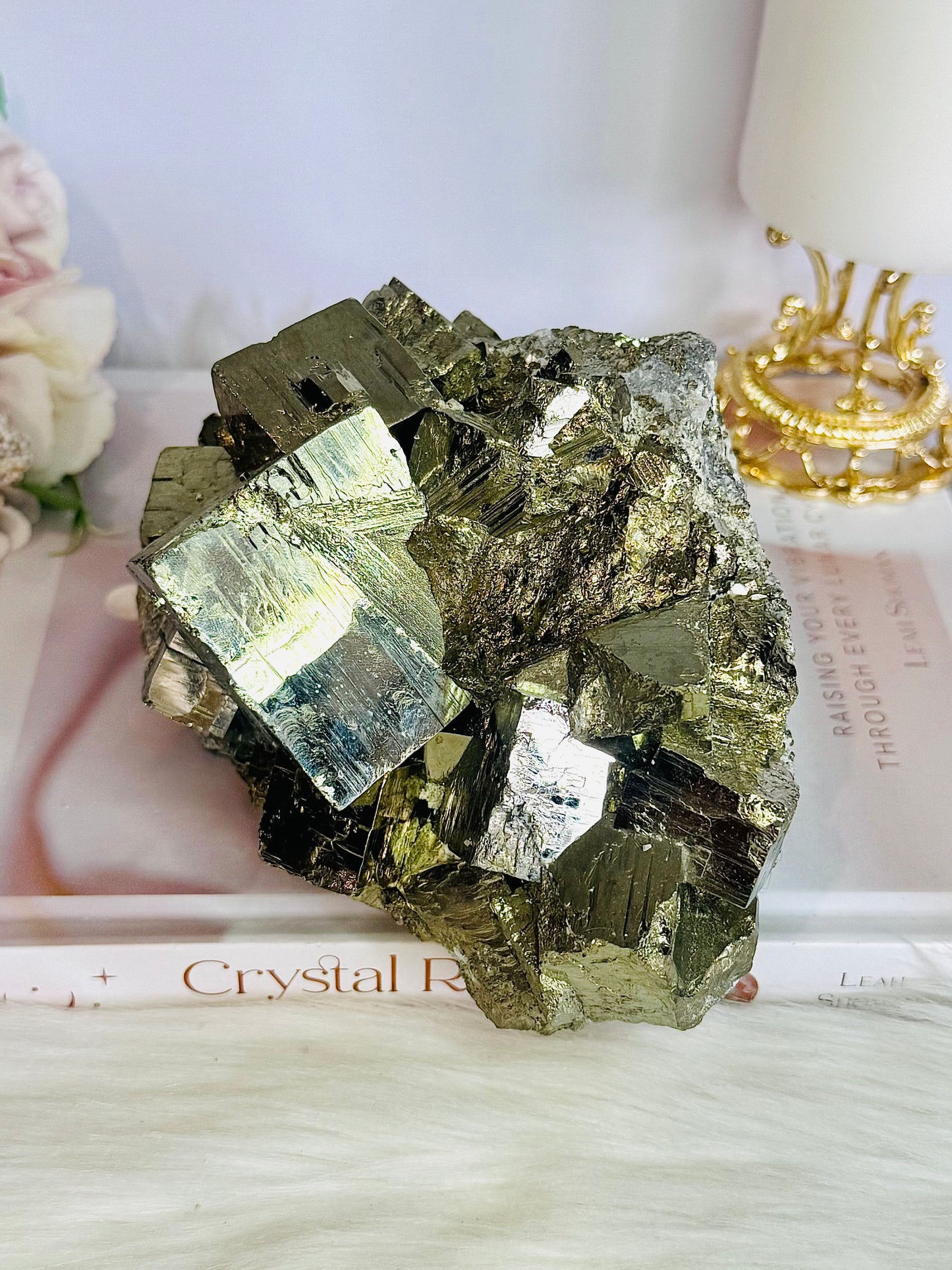 High Grade Incredible Huge 2.2KG 15cm Cubed Pyrite Specimen