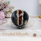 Volcano | Football Agate Sphere On Stand 216g