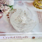 High Grade Clear Quartz Chunky Moon Bowl with Rainbows 9cm