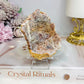 Pink Calcite Geode on Stand 10cm