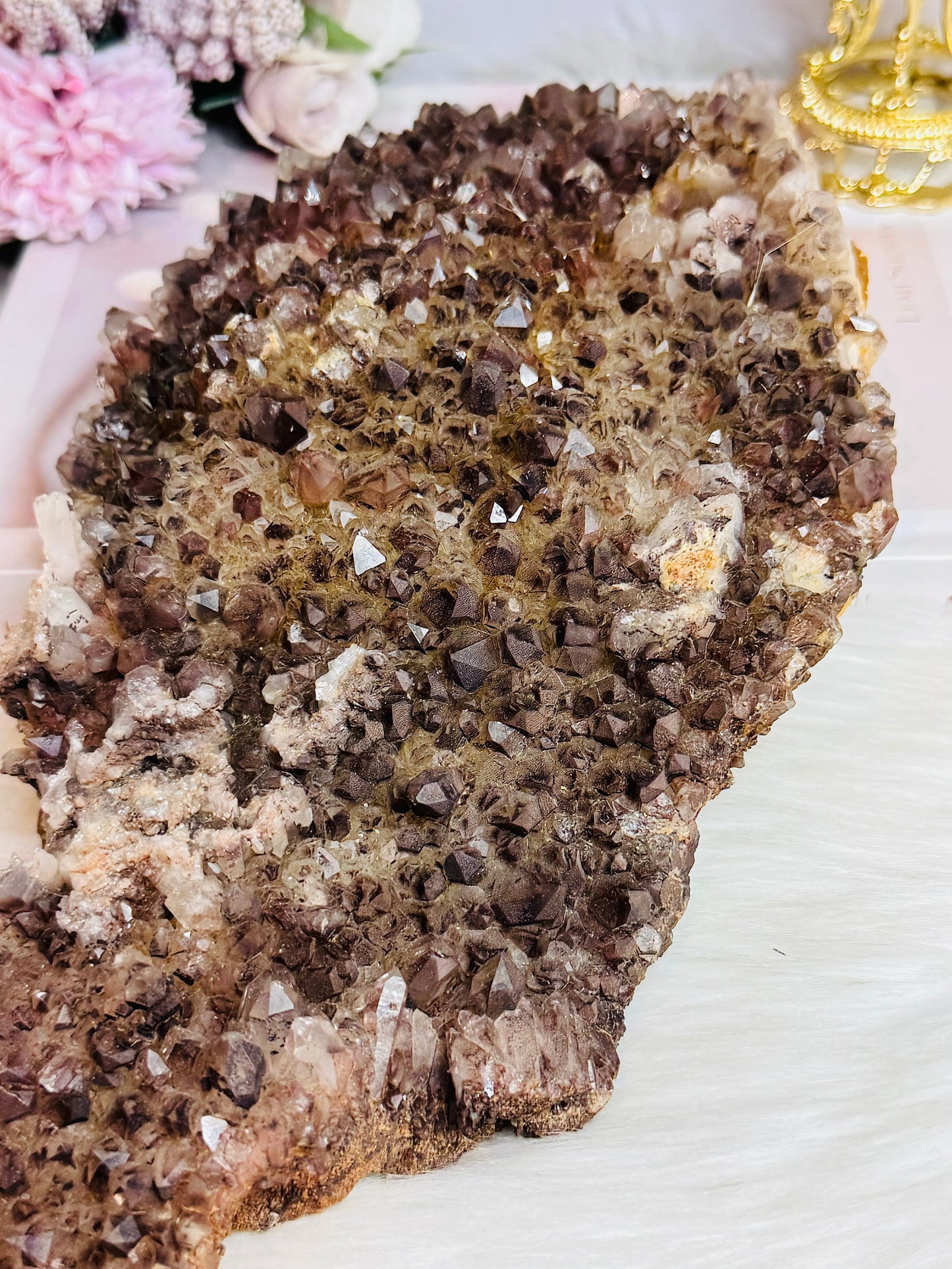 Huge Natural Ferrunginous Hematoid | Fire Quartz Specimen 27cm 2.09KG