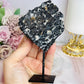 Black Tourmaline In Matrix Natural Specimen on Stand 14cm