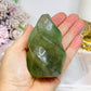 Green Fluorite Carved Flame 8cm 325g