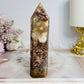 Druzy Flower Agate Tower 11cm