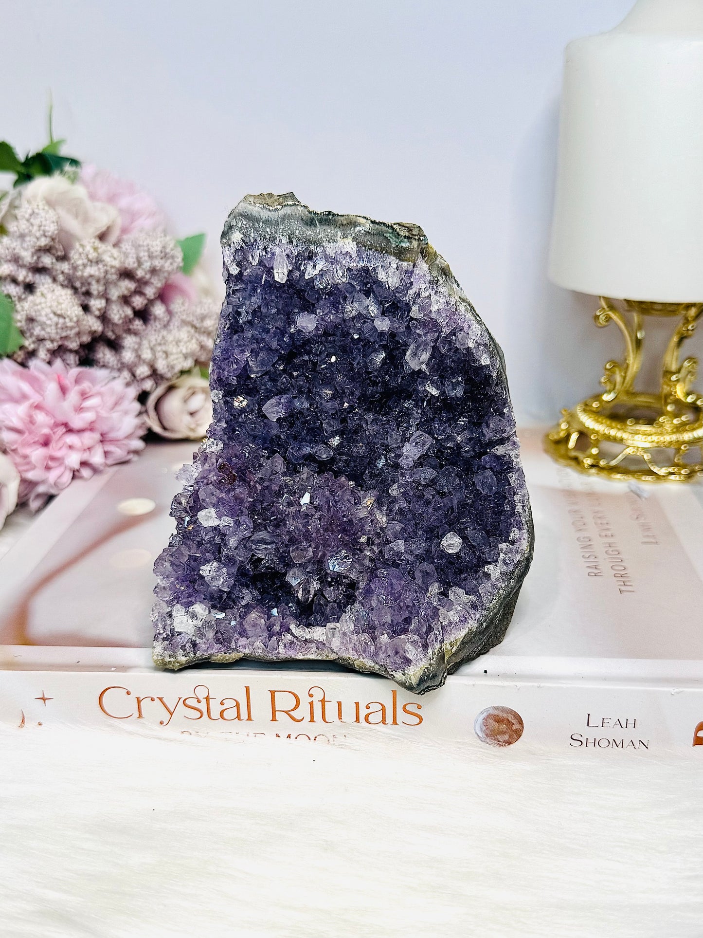 Natural Amethyst Base Cut Cluster 11cm 778g