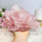 Huge Rose Quartz Carved Flower | Rose 1.4KG