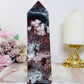 High Grade Druzy Mexican Lace Agate Chunky Tower 635g 16cm