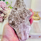 Large Chunky 17cm Shiny Purple Mica Natural Slab On Stand