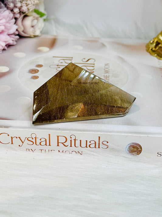 Golden Rutile Smokey Quartz Freeform 8cm