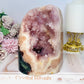 High Grade Pink Amethyst Druzy Freeform with Jasper Inclusions 14.5cm 1.8KG