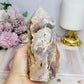 Pink Amethyst Chunky Druzy Tower 12cm 391g