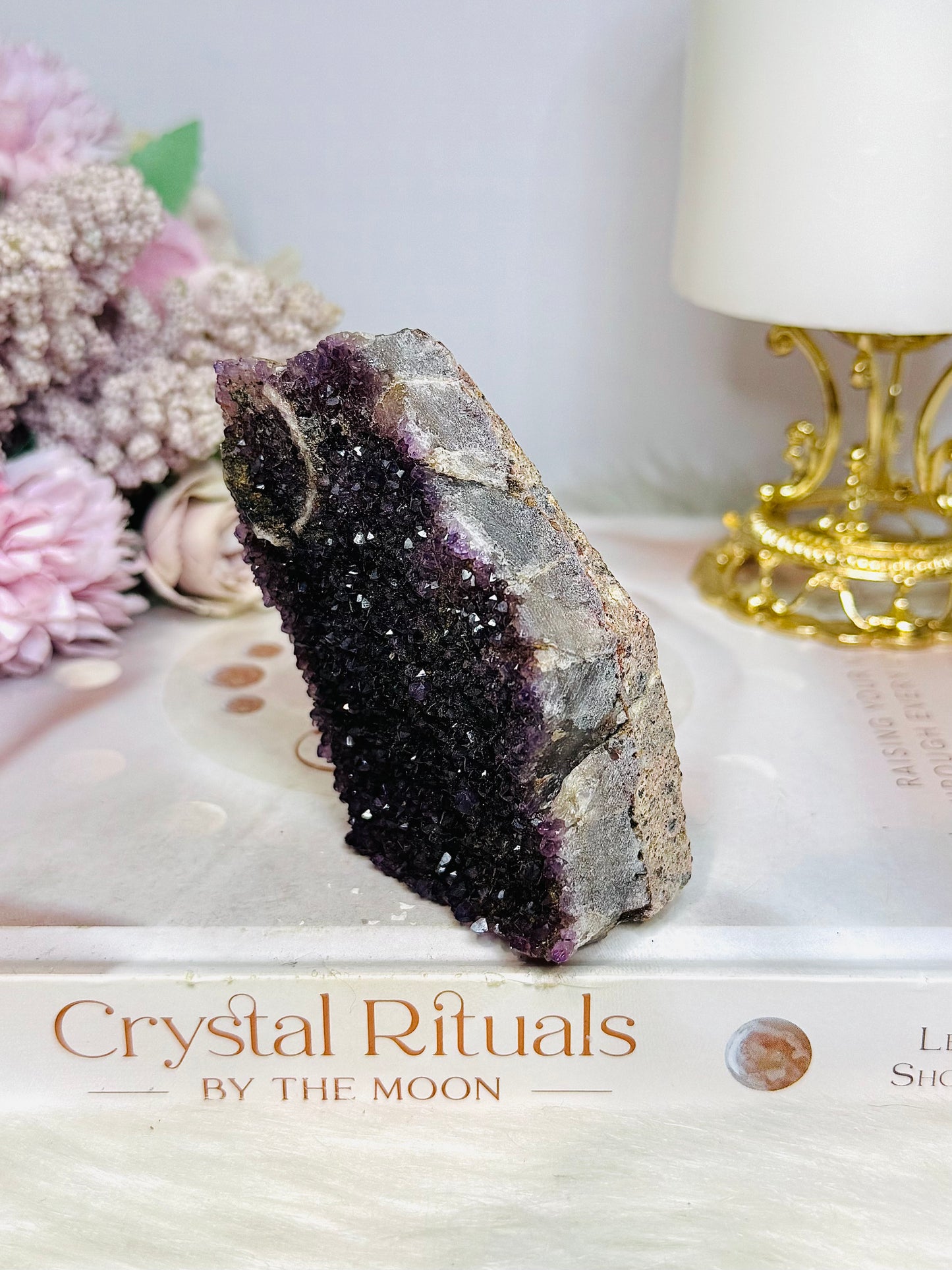 Amethyst Cluster Slab | Freeform 198g