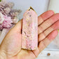 Pink Peruvian Rhodonite Tower 9cm