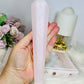 Mangano Calcite Large Wand | Tower (UV Reactive) 21cm On Stand