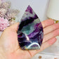 High Grade Fluorite Flame | Freeform with Rainbows 11cm