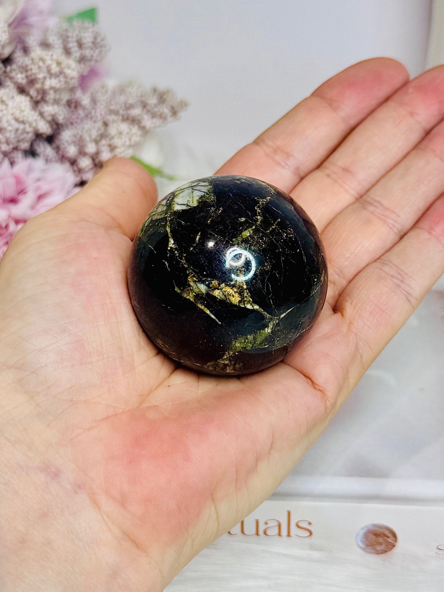 Rare Natural Purpurite Sphere On Stand 168g