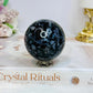 Mystic Merlinite | Indigo Gabbro Sphere On Stand 221g