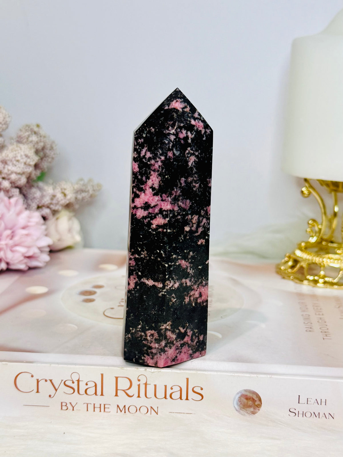 Chunky Large Rhodonite Tower 11cm 286g