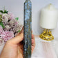 Blue Moss Agate Druzy Tower 16.5cm