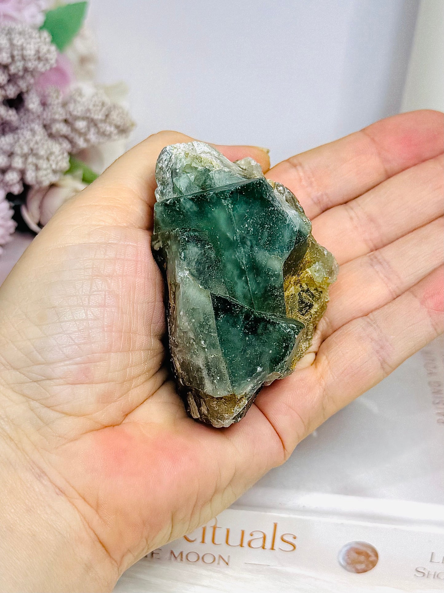Natural Green Fluorite 184g
