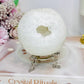 Large Moroccan Quartz Geode Sphere on Stand 566g