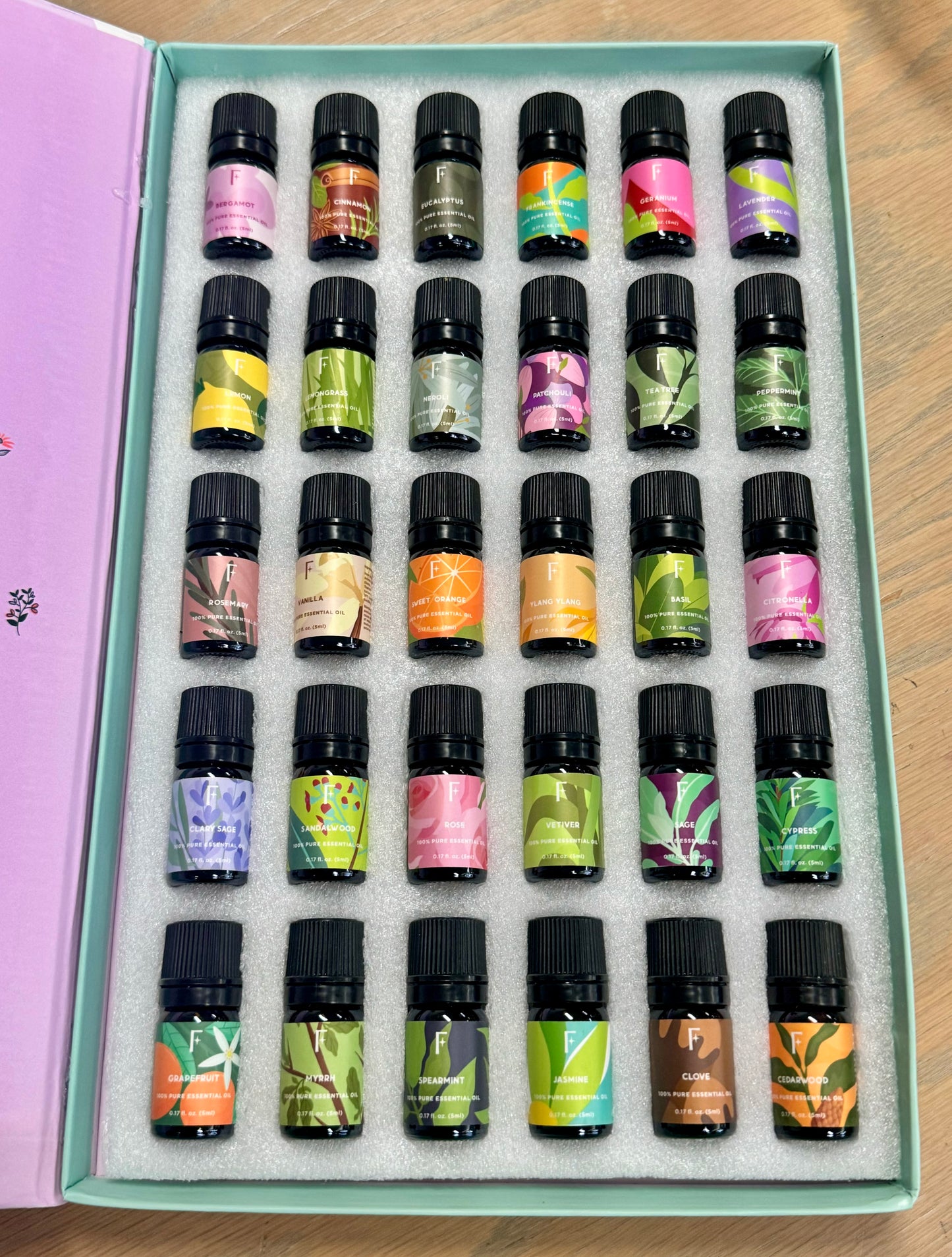 Good Vibes 30 Bottle Essential Oil Large Gift Box